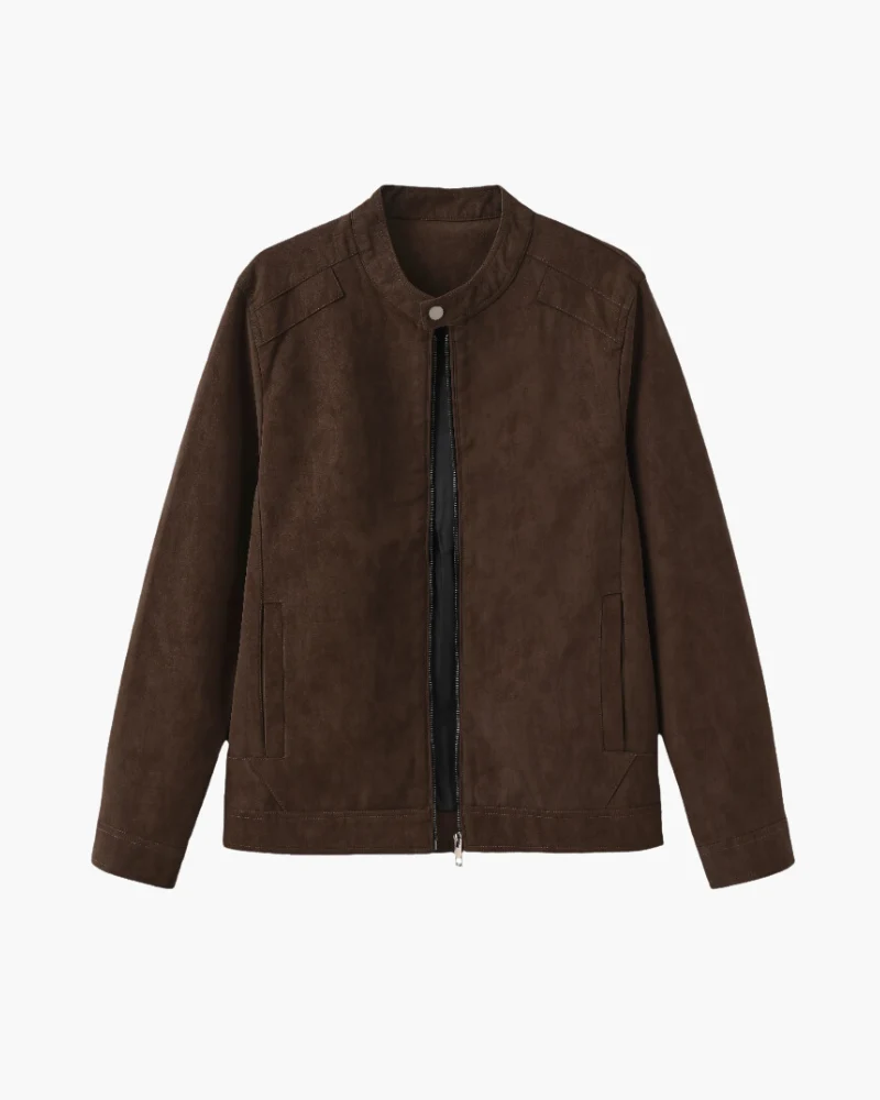 ESTATE VESTE DAIM CUIR