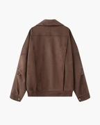 VESTE DRAPÉE DAIM VINTAGE