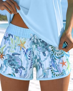 OCÉAN TANKINI IMPRIMÉ FENDU