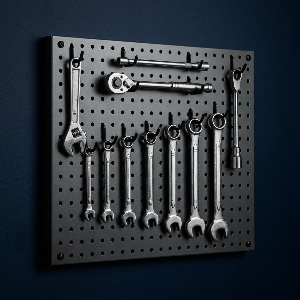 Steel Pegboard Wall Kit