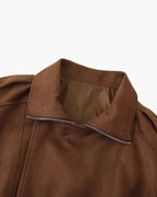VESTE DRAPÉE DAIM VINTAGE