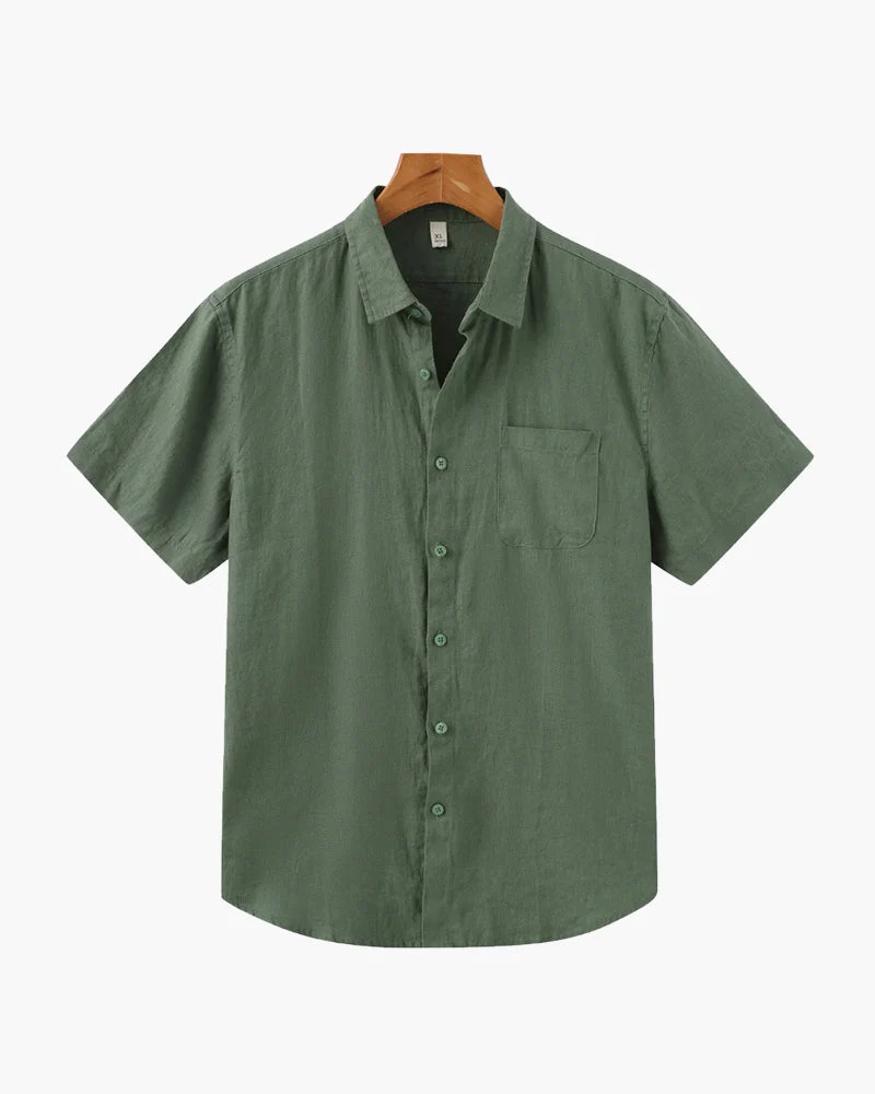 CAPE TOWN CHEMISE LIN COURTE