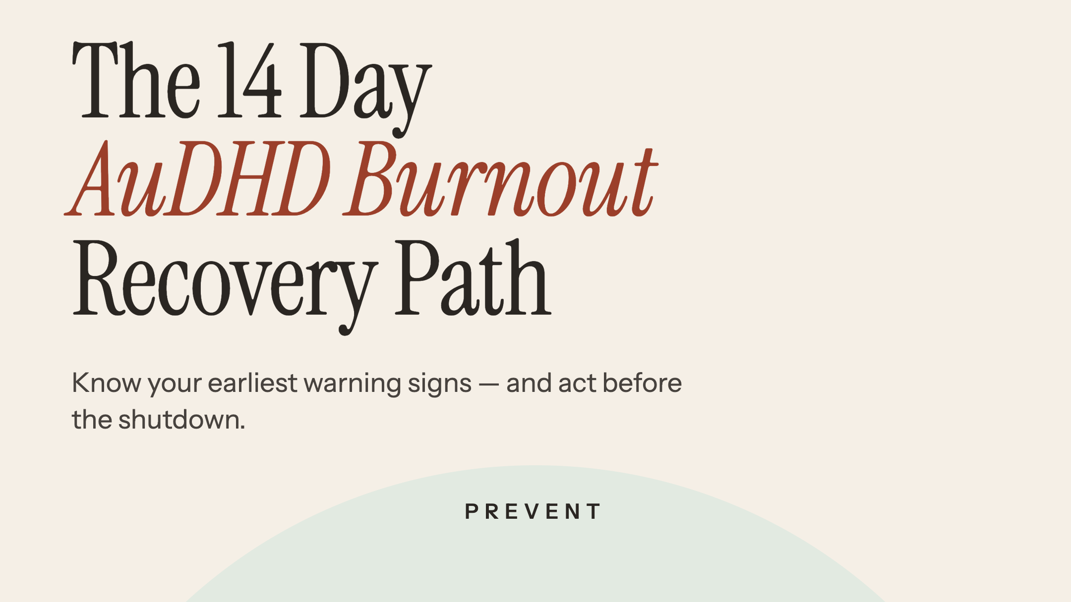 The 14 Day AuDHD Burnout Recovery Path
