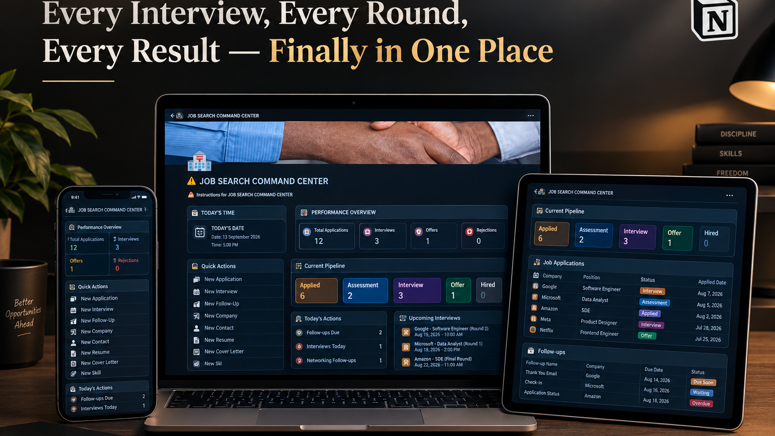 JOB SEARCH COMMAND CENTER | Track Every Opportunity