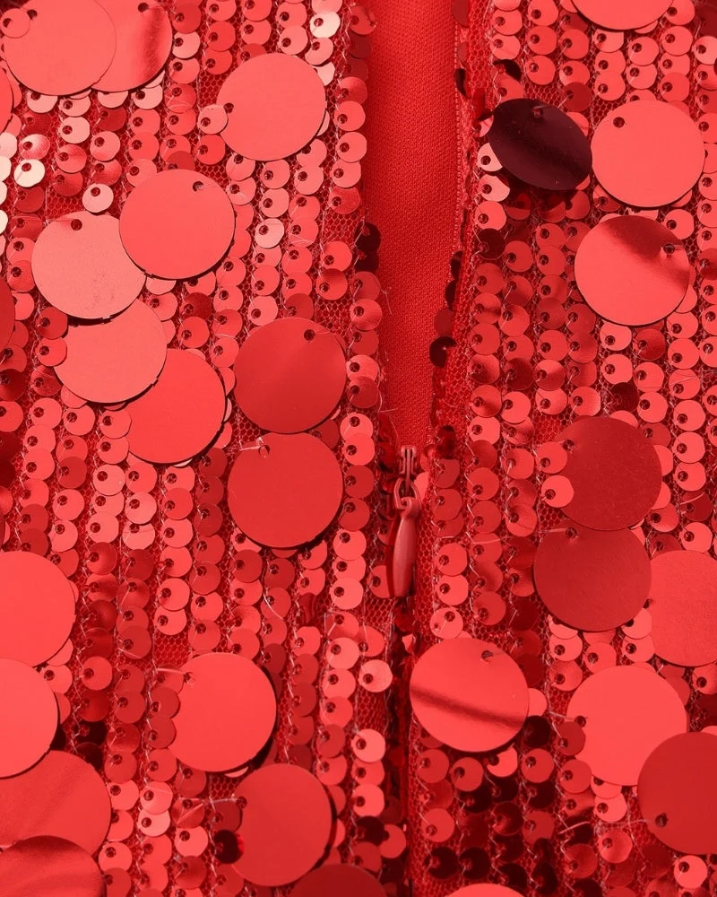 STÉPHANIE MINI ROBE SEQUINS