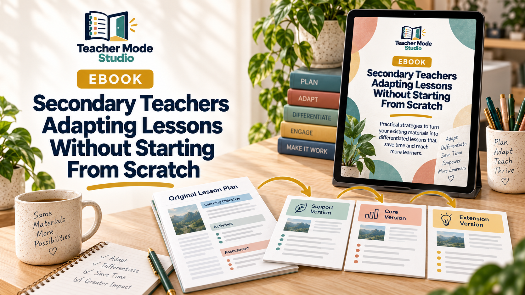 Secondary Teachers Adapting Lessons Without Starting From Scratch