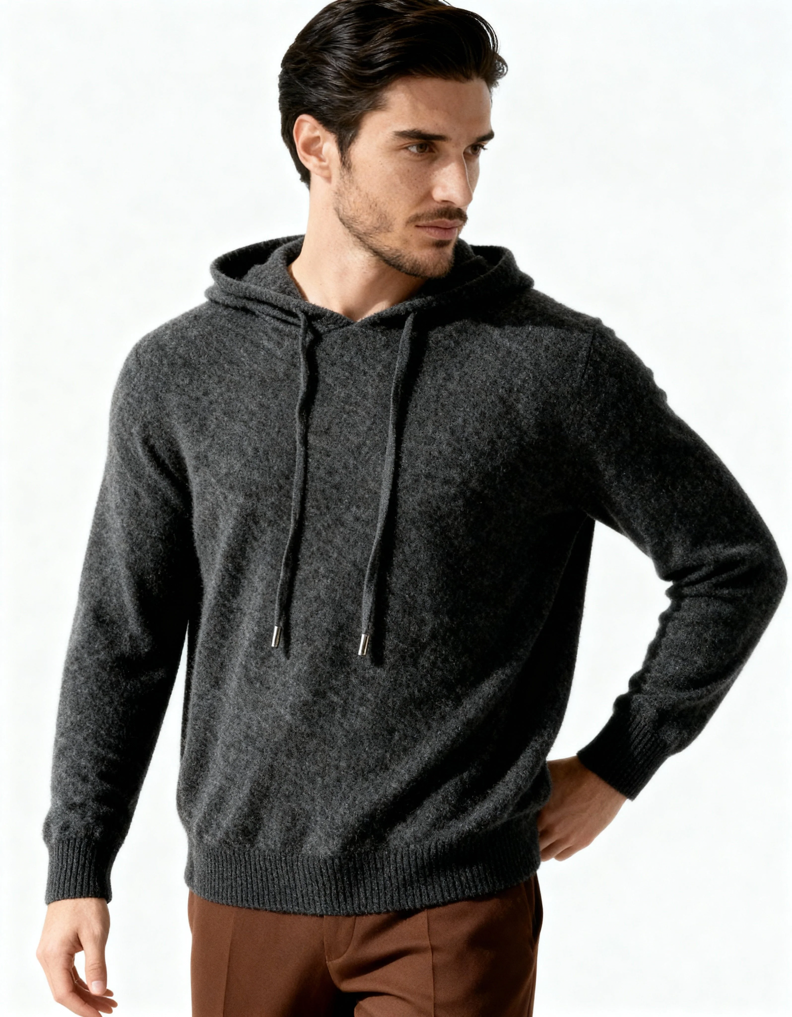 HOODIE 100% CACHEMIRE