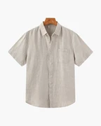 CAPE TOWN CHEMISE LIN COURTE