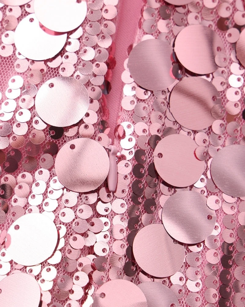 STÉPHANIE MINI ROBE SEQUINS