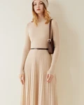 ISAURE ROBE ÉVASÉE CACHEMIRE