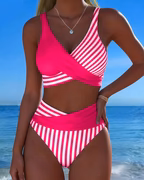 RIVIERA BIKINI CROISÉ RAYÉ