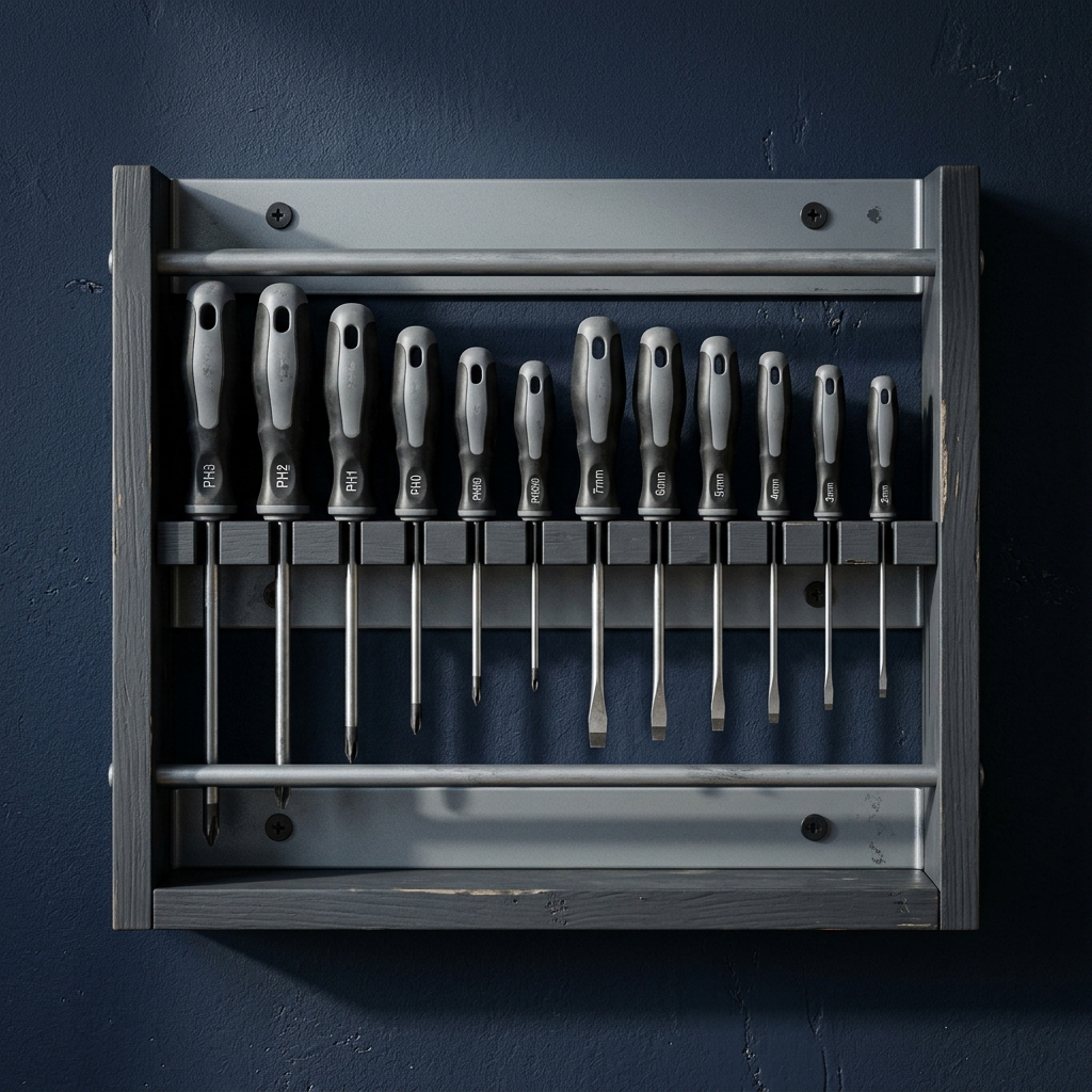 Screwdriver Wall Rack