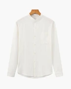 CHEMISE COL MANDARIN COTON