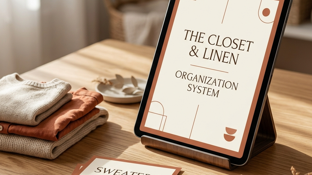 The Closet & Linen Organization System — 5-Zone Method + 40+ Printable Labels