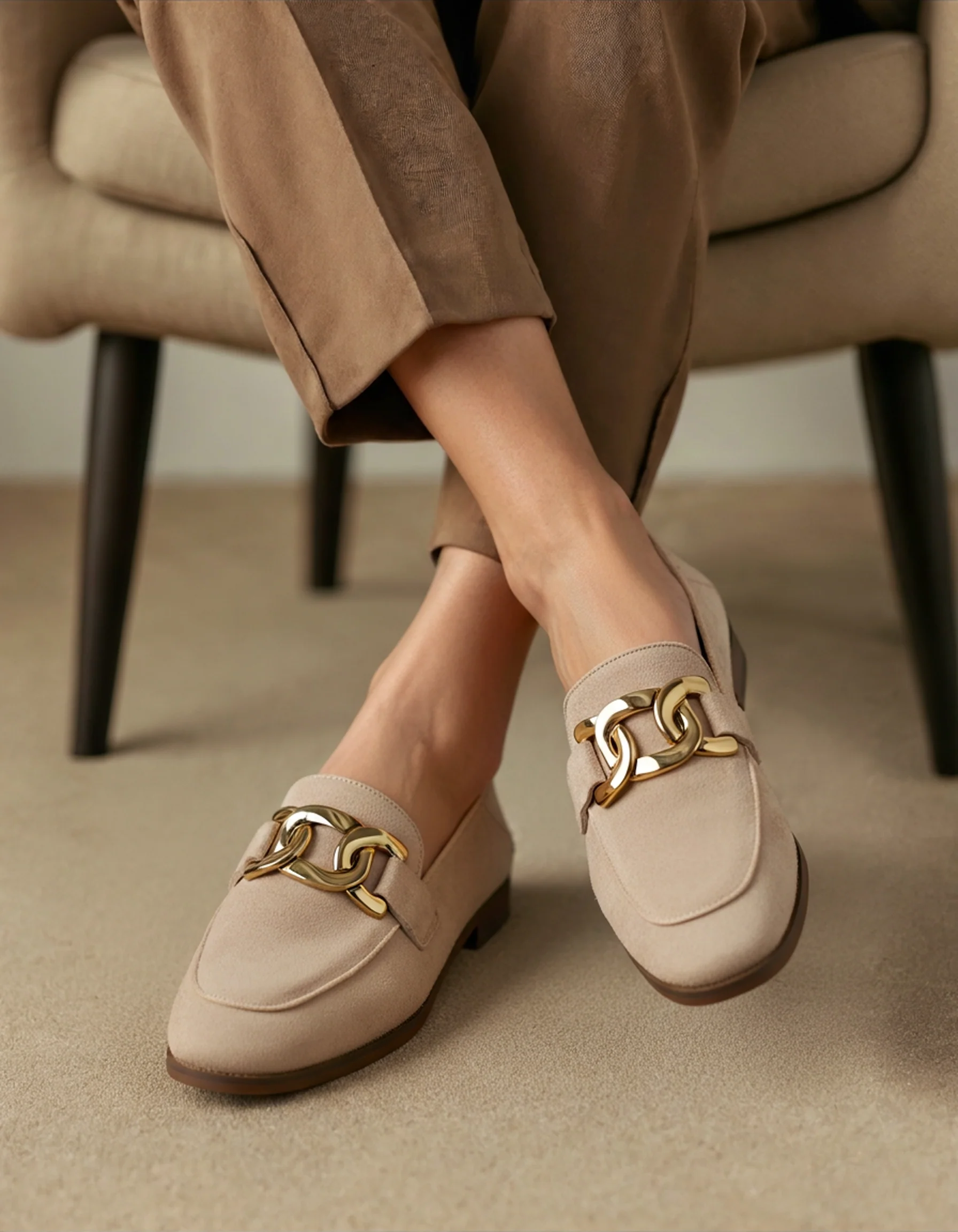 DUCHESS MOCASSINS DAIM