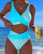 RIVIERA BIKINI CROISÉ RAYÉ