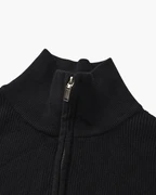 PULL DEMI-ZIP MAILLE RAFFINÉ