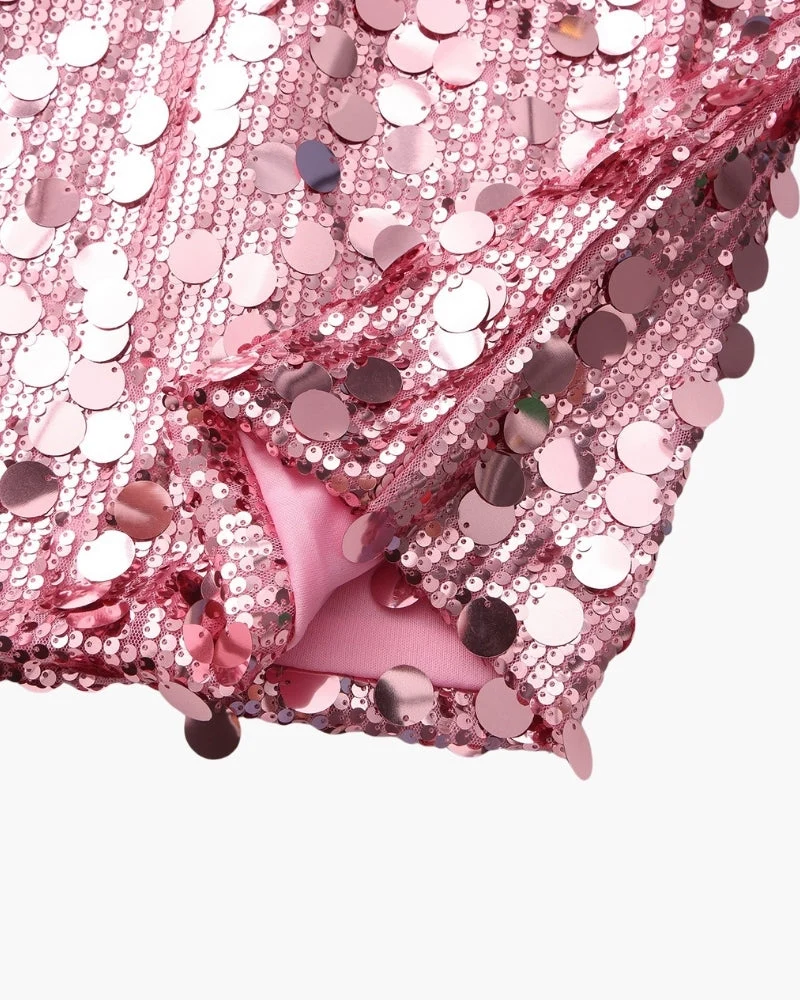 STÉPHANIE MINI ROBE SEQUINS