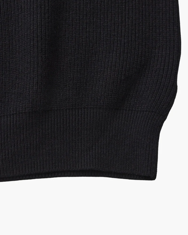 PULL DEMI-ZIP MAILLE RAFFINÉ