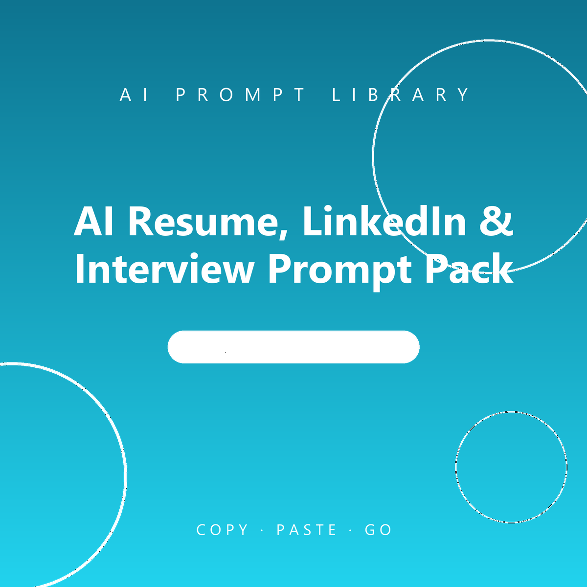 AI Resume, LinkedIn & Interview Prompt Pack (36 Prompts)