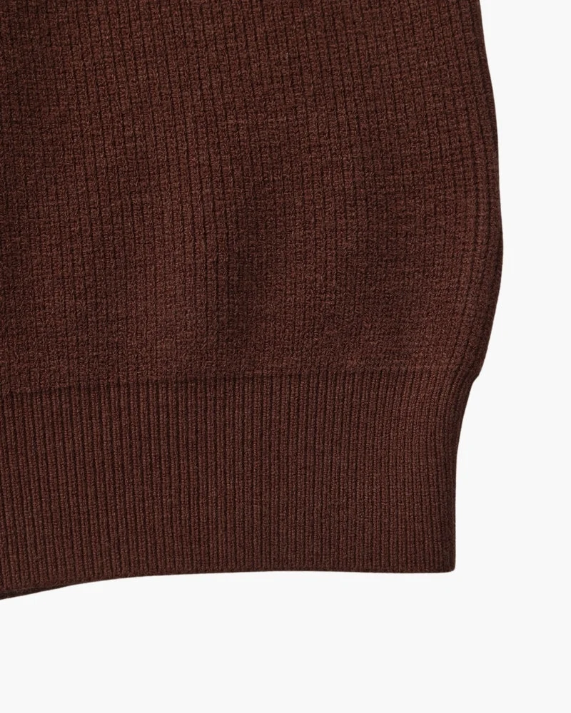PULL DEMI-ZIP MAILLE RAFFINÉ