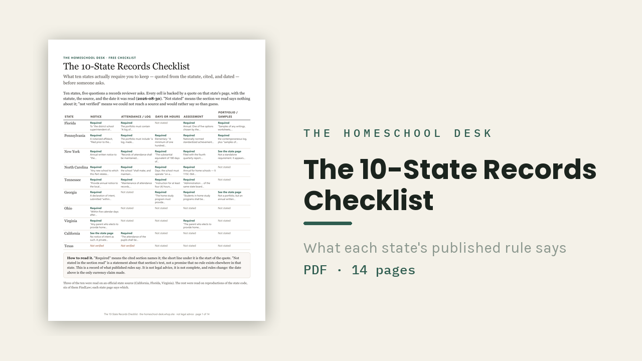 The 17-State Records Checklist