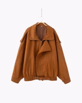 VESTE DRAPÉE DAIM VINTAGE