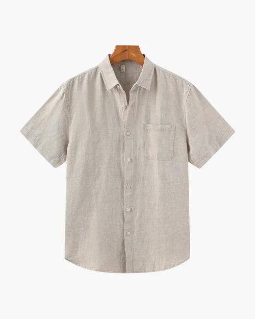 CAPE TOWN CHEMISE LIN COURTE