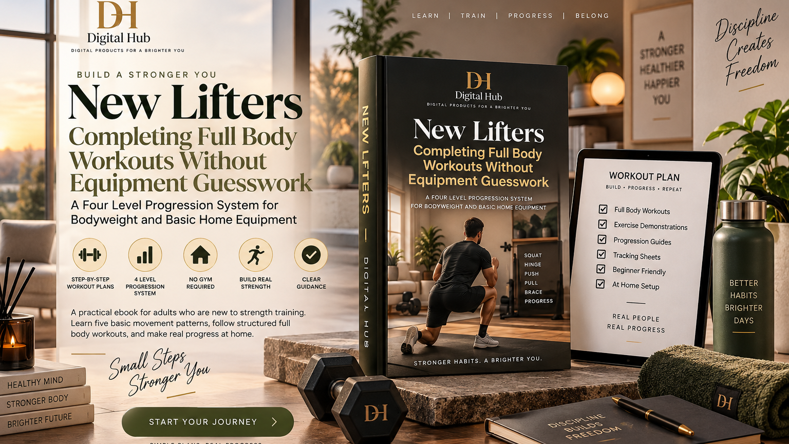 New Lifters Completing Full Body Workouts Without Equipment Guesswork