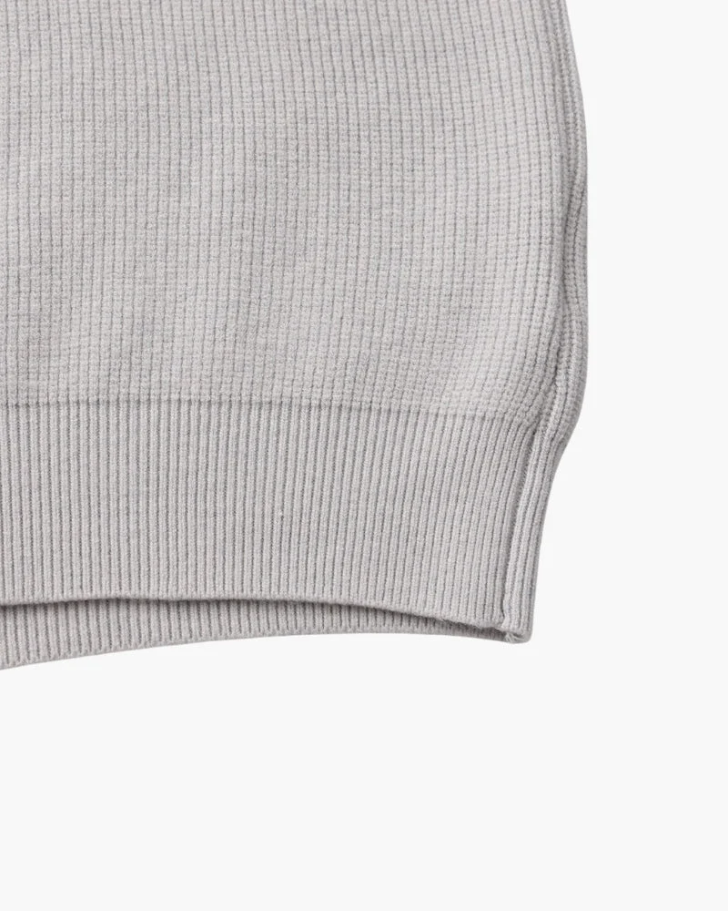 PULL DEMI-ZIP MAILLE RAFFINÉ