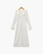 VIOLETTE ROBE MIDI FROUFROU