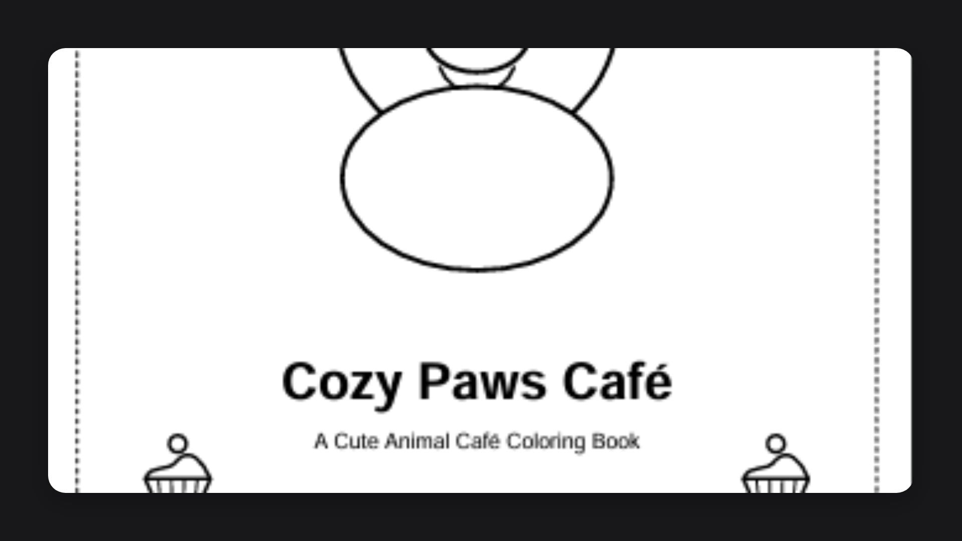 Cozy Animal Cafe Coloring Book