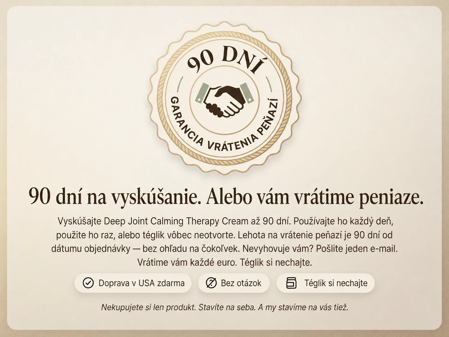 Nepimi | Krém na hlboké upokojenie kĺbov (Slovakia)