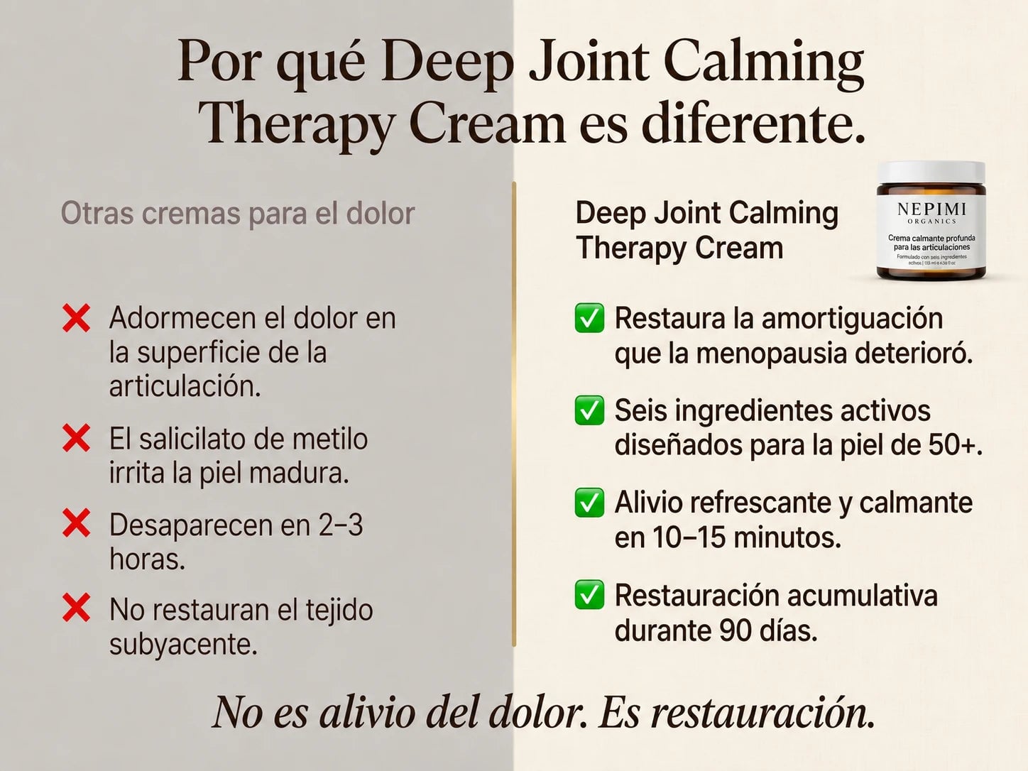 Nepimi | Crema de Terapia Calmante Profunda para las Articulaciones 1X (Spanish)