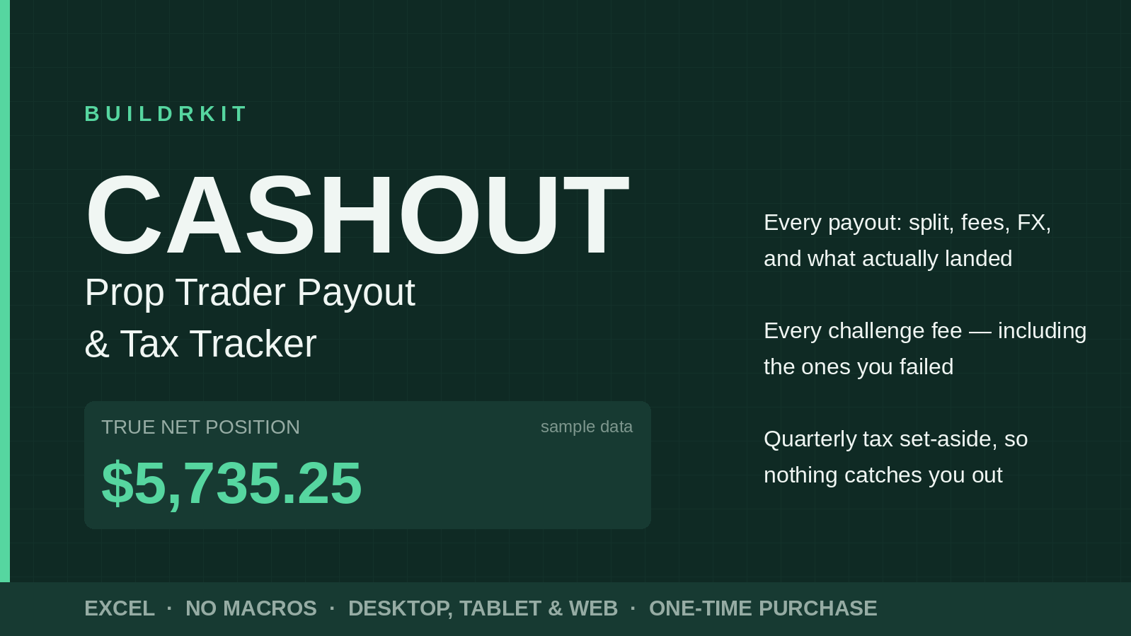 Cashout-Prop Trader Payout & Tax Tracker