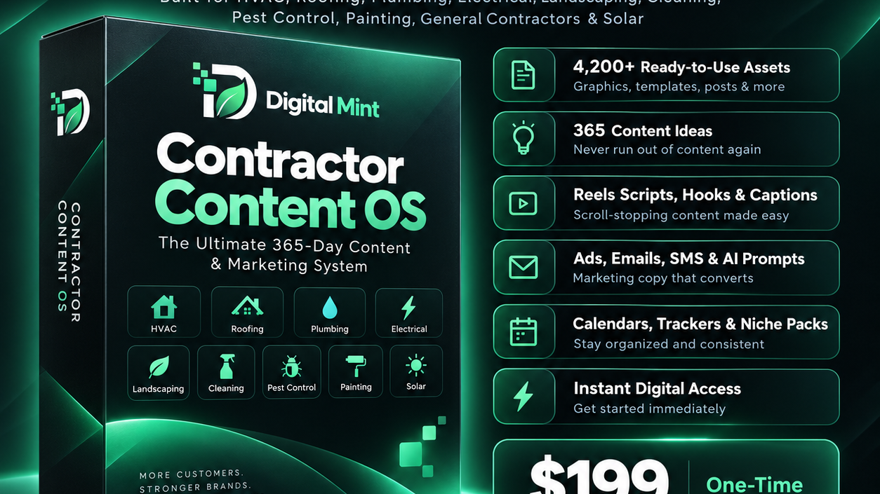 Contractor Content OS: HVAC, Plumbing and Roofing Marketing