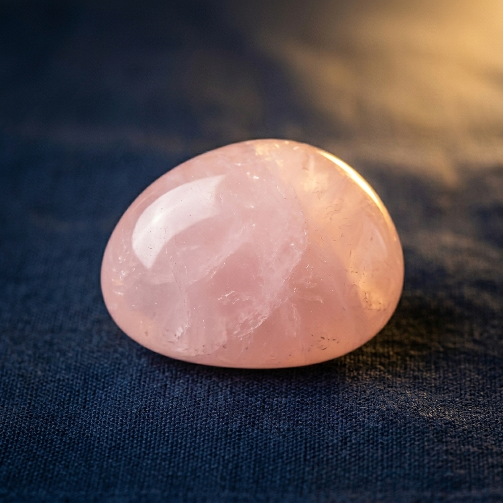 Rose Quartz Palm Stone