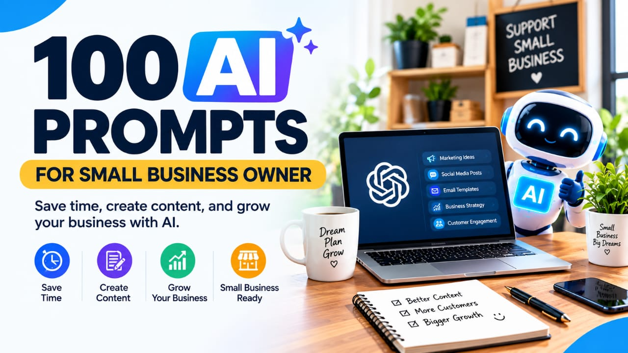 100 AI Prompts for Small Business Owners