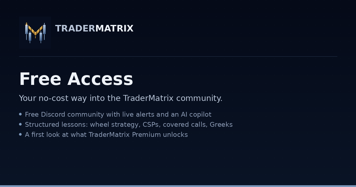 TraderMatrix — Free Access