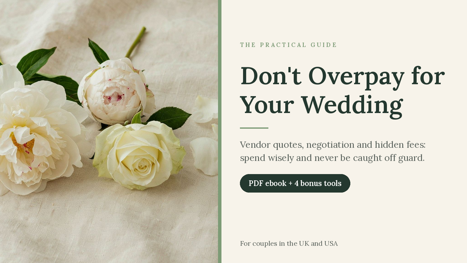 Don't Overpay for Your Wedding