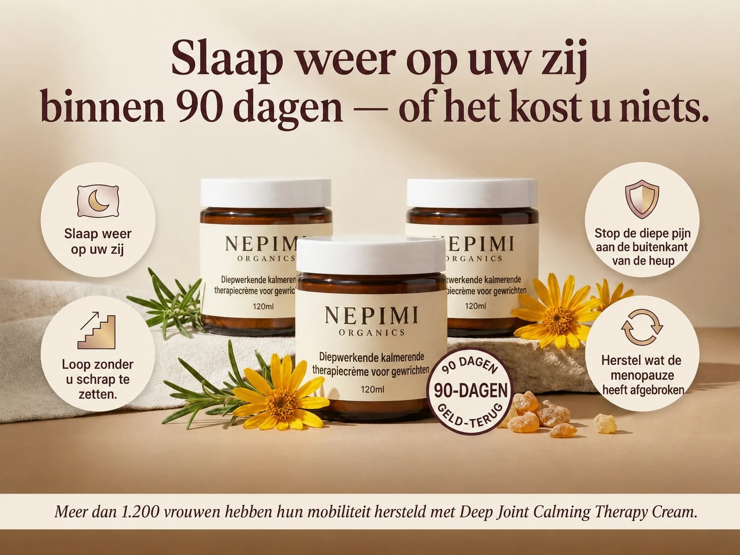 Nepimi | Diepwerkende gewrichtskalmerende therapiecrème (Netherlands)