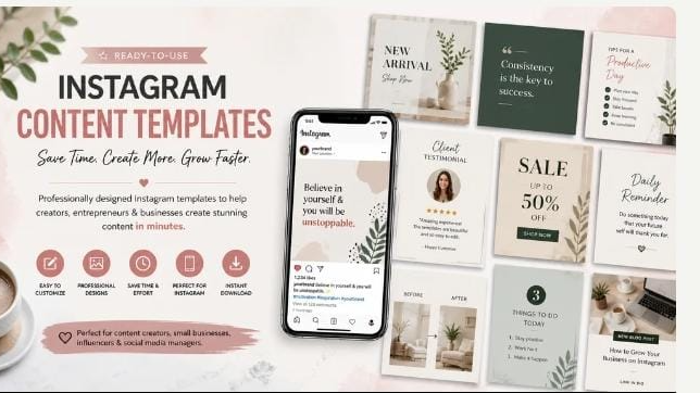50 Instagram Content Templates