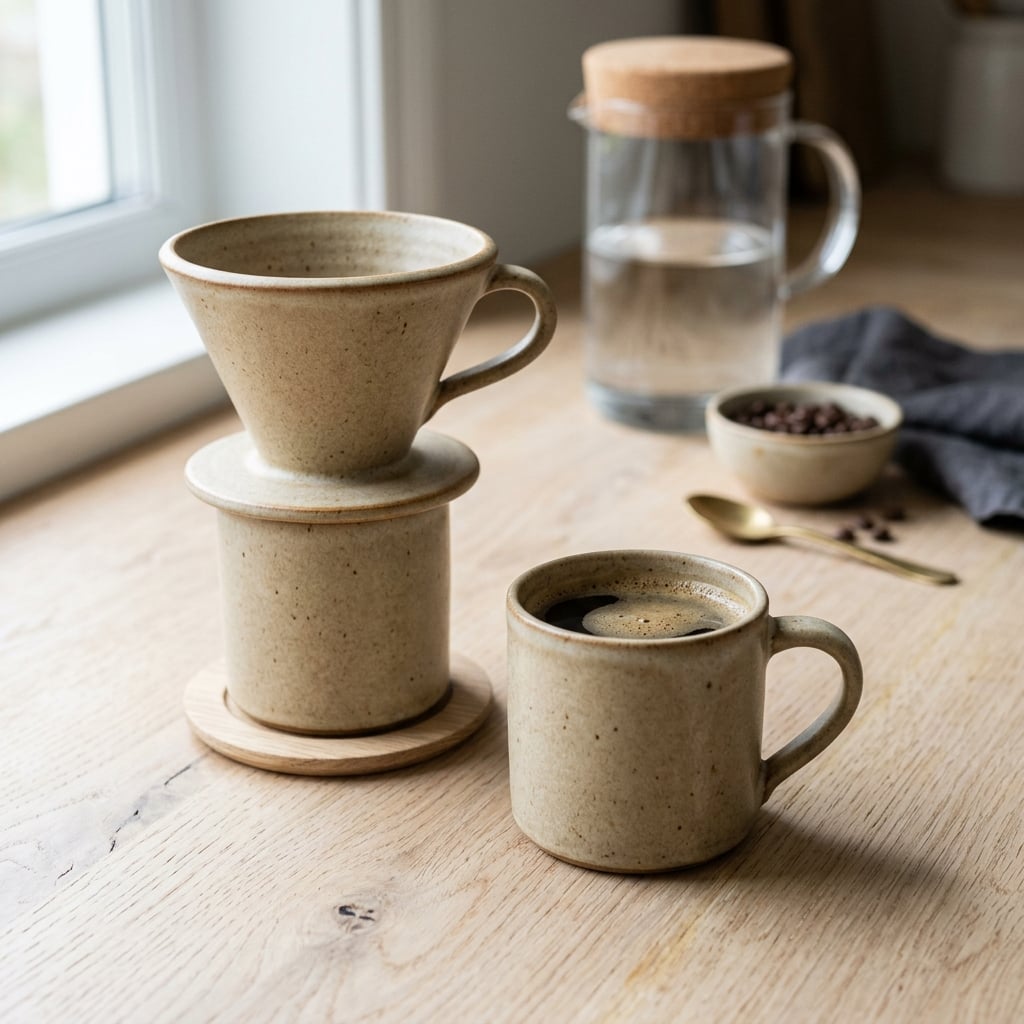 Stoneware Pour-Over Set