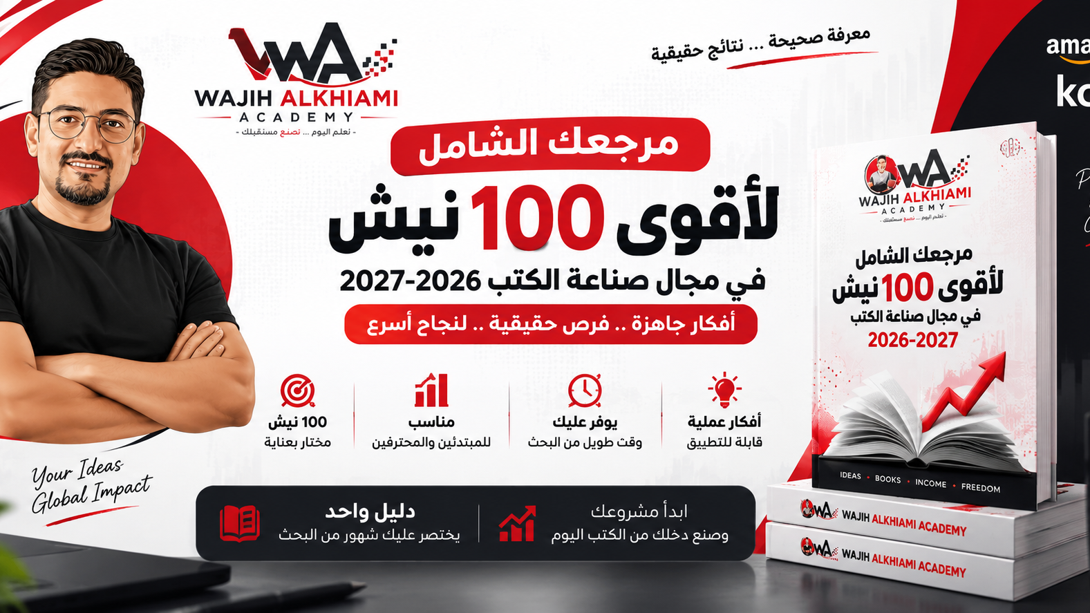 مرجعك الشامل لأقوى 100 نيش في مجال صناعه الكتب 2026-2027