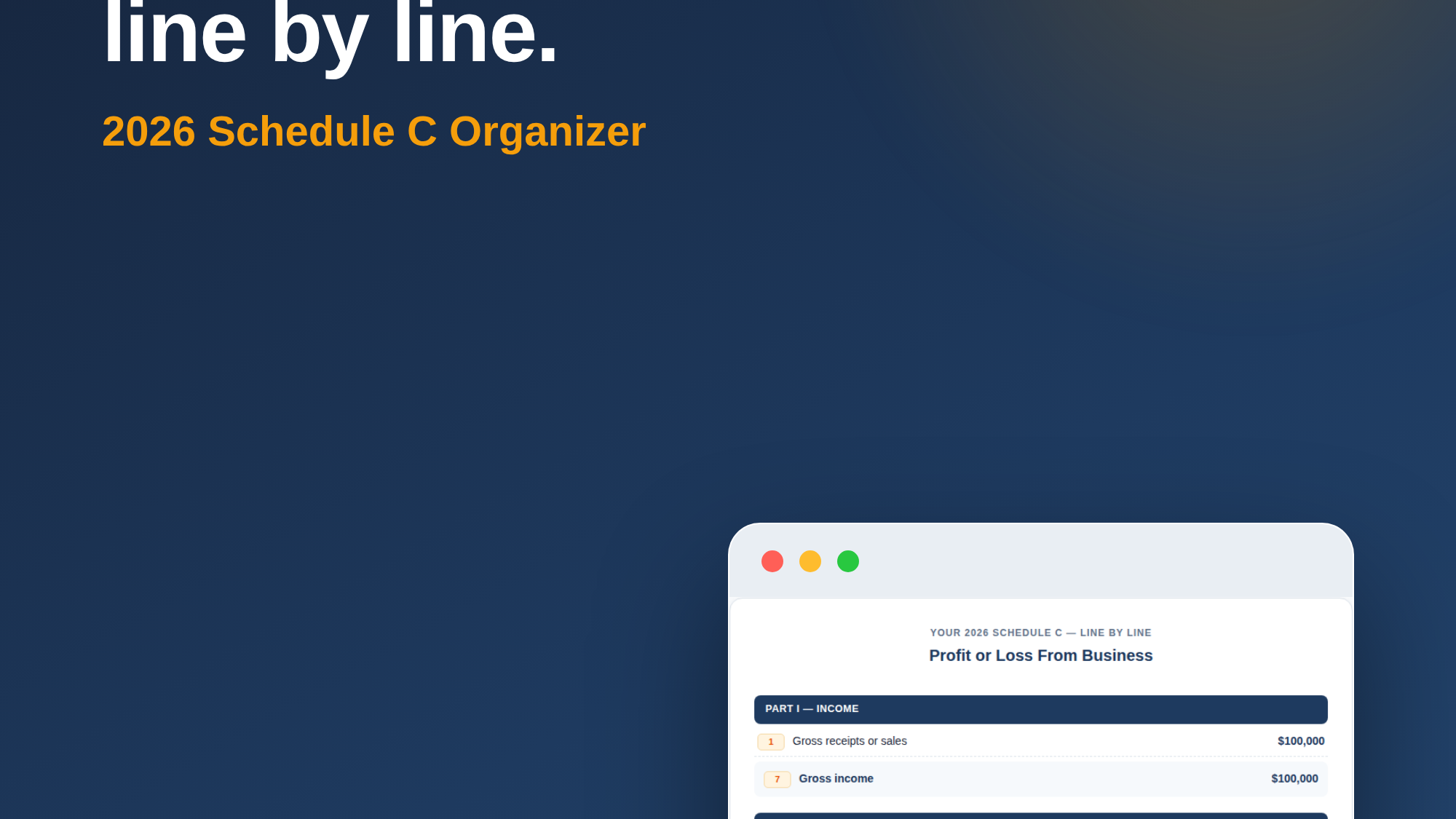 Schedule C Expense Tracker