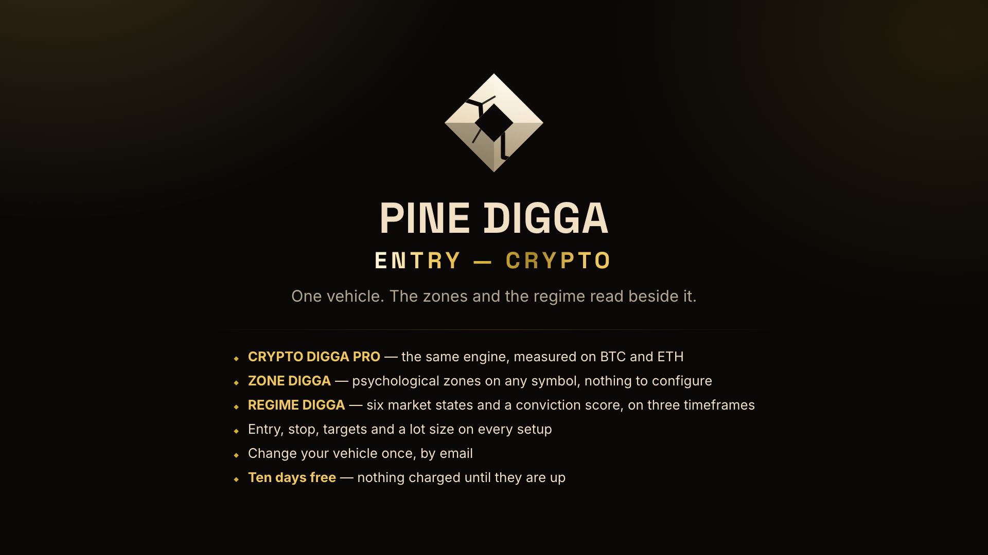 CRYPTO DIGGA PRO (Entry Bundle) - Monthly 