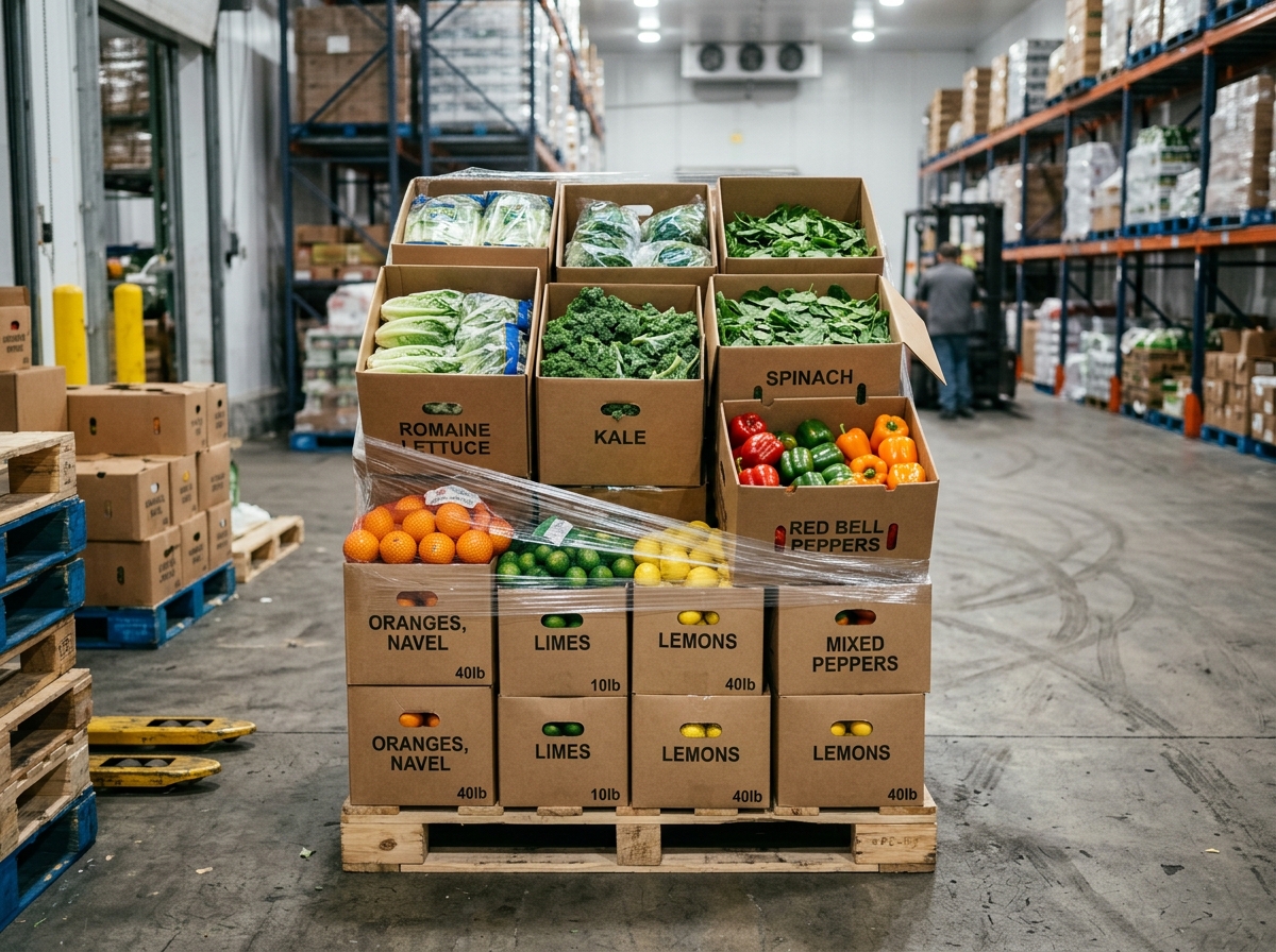 Pallet of Mixed Seasonal Produce