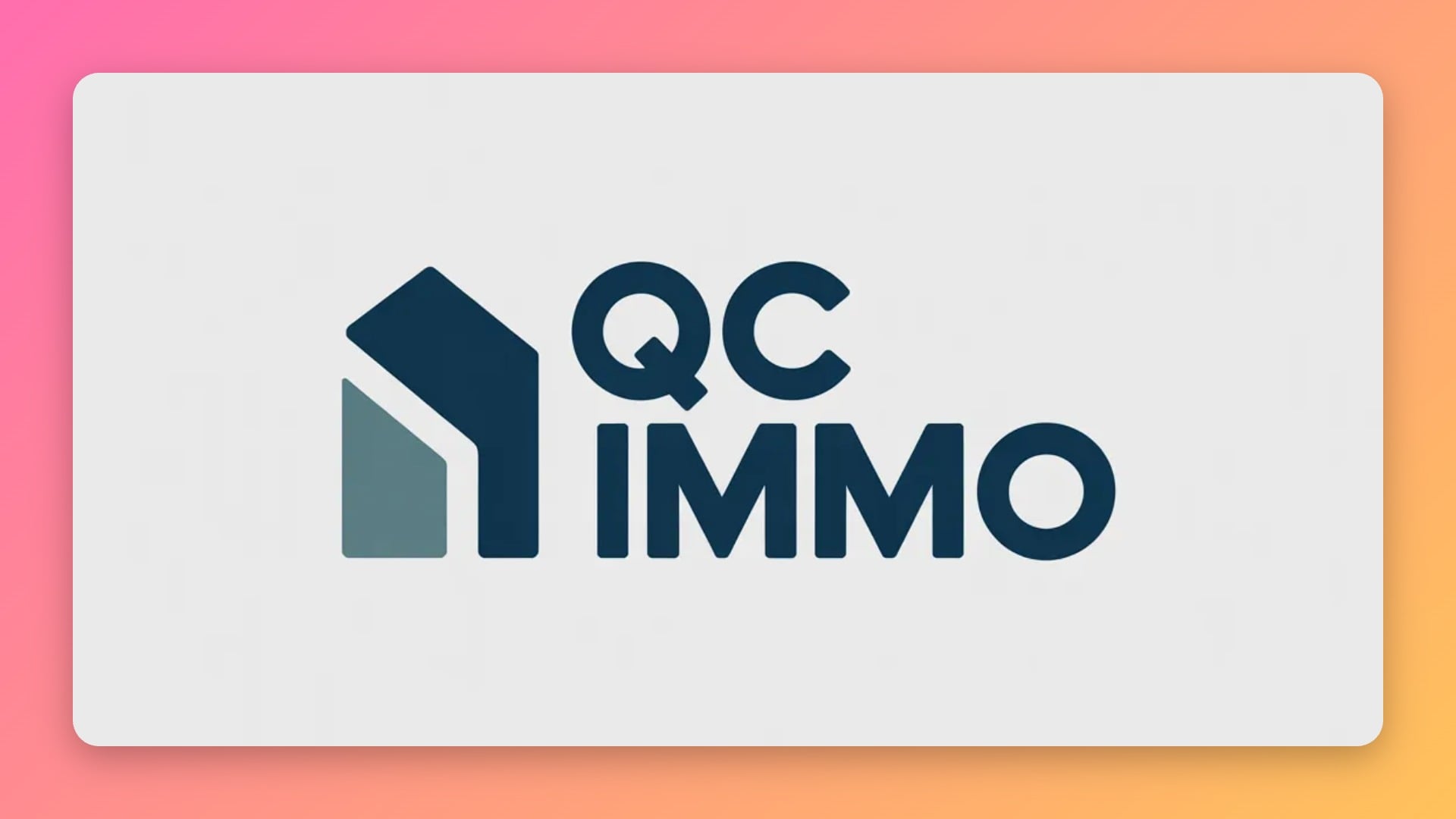 QC IMMO Real Estate Logo Design Modern Property Branding Kit