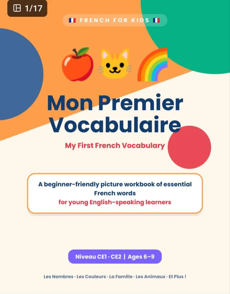 My first vocabulary / French grammar
