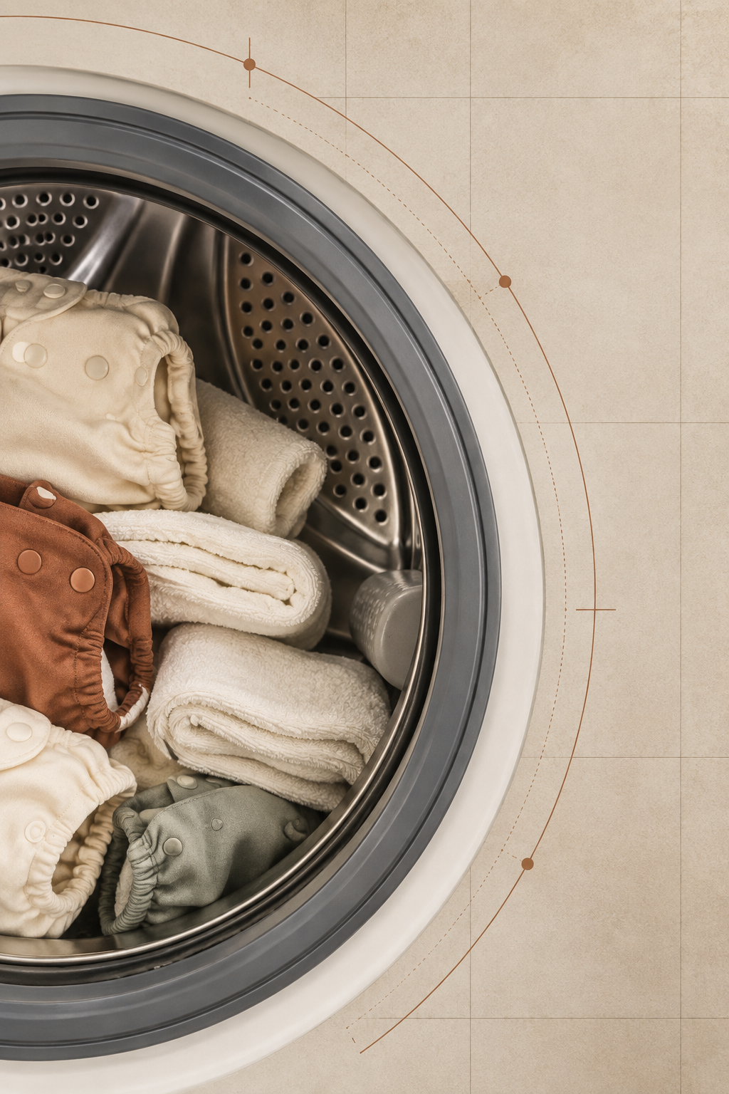 Wash Cloth Nappies Confidently Without Overloading the Drum